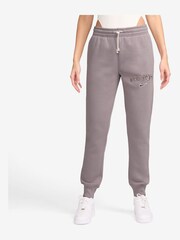 Nike Lilac Purple Phoenix Fleece Mid-Rise Logo Joggers - Image 1 of 3