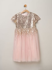 Miss Sequin Waterfall Tulle Skirt Dress - Image 1 of 4