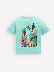 Boden Pink Front & Back Graphic T-Shirt - Image 1 of 3