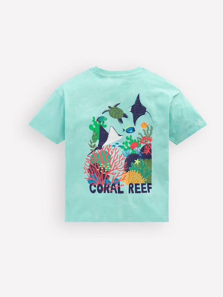Boden Pink Front & Back Graphic T-Shirt - Image 1 of 3 Boden Pink Front & Back Graphic T-Shirt - Image 1 of 3