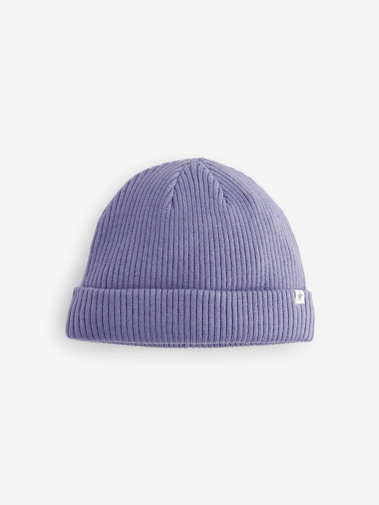 Purple Baby Beanie Hat (0mths-2yrs) - Image 1 of 4