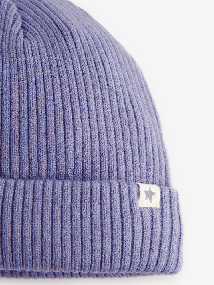 Purple Baby Beanie Hat (0mths-2yrs) - Image 4 of 4