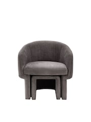 Gallery Home Anthracite Grey Hackney Armchair - Image 4 of 6