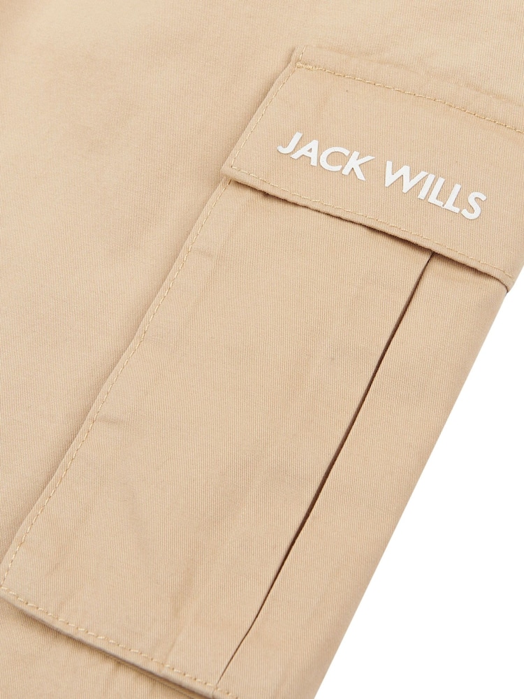 Pantaloni Jack Wills Larg Fit Fete Parachute 100% Bumbac - Image 8 of 9