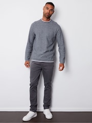 Threadbare Dark Grey Slim Fit Jeans With Stretch - Image 3 of 4