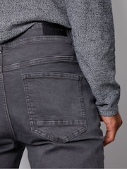 Threadbare Dark Grey Slim Fit Jeans With Stretch - Image 4 of 4
