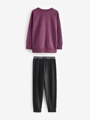 Green/Ochre/Plum Long Leg 100% Cotton Pyjamas 3 Pack (3-16yrs) - Image 2 of 7