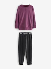 Green/Ochre/Plum Long Leg 100% Cotton Pyjamas 3 Pack (3-16yrs) - Image 5 of 7
