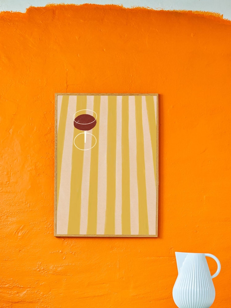 Paper Collective Orange SDO 04 Framed Wall Art Print in Natural Oak Frame - Image 2 of 4 Paper Collective Orange SDO 04 Framed Wall Art Print in Natural Oak Frame - Image 2 of 4