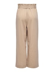 ONLY Cream Wide Leg Tie Front Trousers - Image 7 of 7