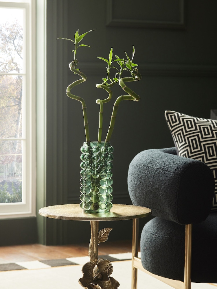 Green Glass Bobble Vase - Image 1 of 4