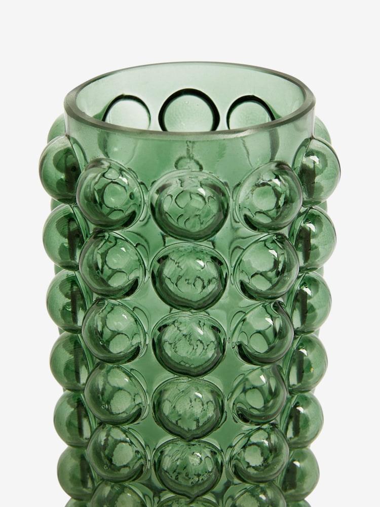 Green Glass Bobble Vase - Image 4 of 4