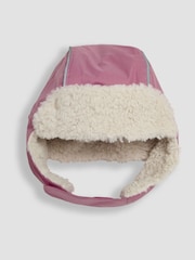 JoJo Maman Bébé Light Pink Cosy Waterproof Hat - Image 1 of 3