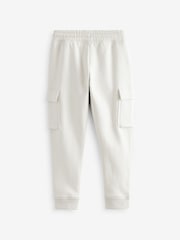 Ecru White Slim Fit Cargo Cotton-Rich Joggers (3-16yrs) - Image 2 of 4