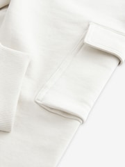 Ecru White Slim Fit Cargo Cotton-Rich Joggers (3-16yrs) - Image 3 of 4