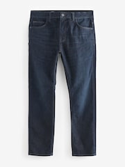 Blue Indigo Rinse Slim Fit Vintage Wash Denim Jeans - Image 1 of 11