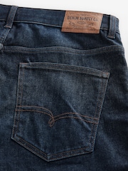 Blue Indigo Rinse Slim Fit Vintage Wash Denim Jeans - Image 10 of 11