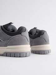 Grey Standard Fit (F) Chunky Lace Skate Trainers - Image 3 of 5