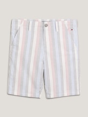 Tommy Hilfiger Cream Oxford Striped Shorts - Image 5 of 5