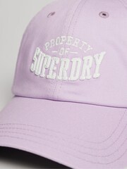 Superdry Purple 100% Cotton Graphic Baseball Cap - Image 3 of 4