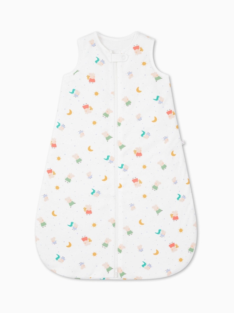 MORI Cream Peppa Pig Print Front Opening Sleeping 1.5 TOG Bag - صورة 4 من 4