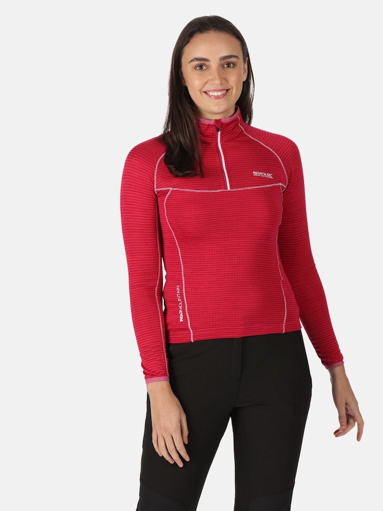 Regatta Pink Womens Yonder Half Zip Fleece - Image 1 of 9