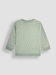 JoJo Maman Bébé Green Baby Panda Sweatshirt And Cosy Trousers Set - Image 3 of 5