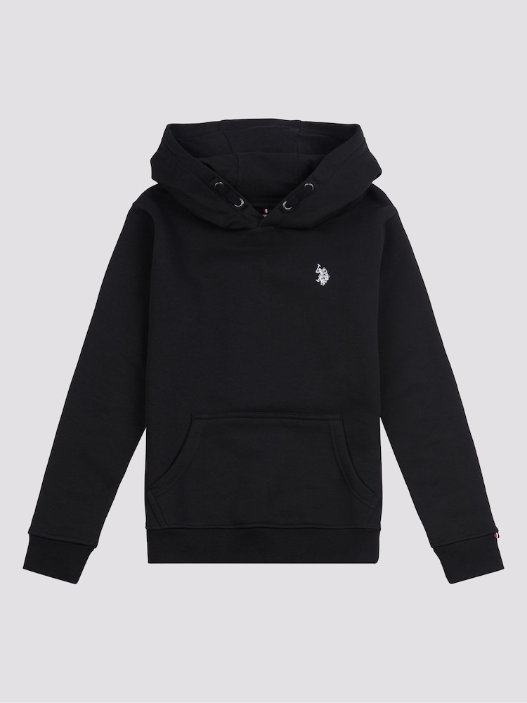 Zwart - U.S. Polo Assnvoor ons. Double Horsemen hoodie voor jongens - Image 6 of 8