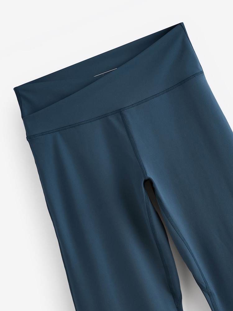 Petrolblau - Active Ausgestellte Leggings mit Wickelbund - Bild 2 von 3 Petrolblau - Active Ausgestellte Leggings mit Wickelbund - Bild 2 von 3