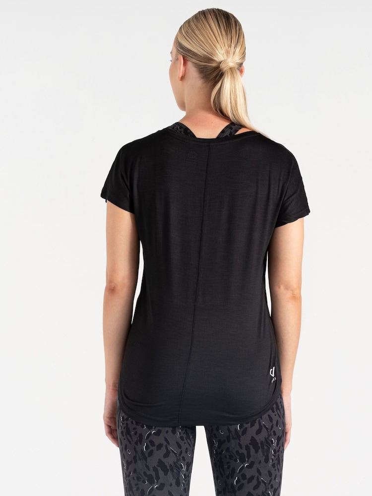 Negro - Camiseta en tejido ligero Vigilant de Dare 2b - Imagen 2 de 4 Negro - Camiseta en tejido ligero Vigilant de Dare 2b - Imagen 2 de 4