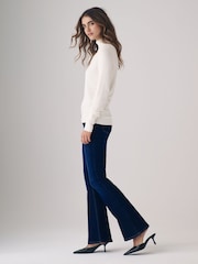 The Set Mid Blue/Black 2 Pack Flared Denim Jeans - Image 3 of 10