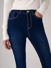 The Set Mid Blue/Black 2 Pack Flared Denim Jeans - Image 6 of 10