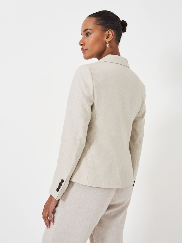Crew Clothing Plain Linen Regular Blazer - Image 1 of 5