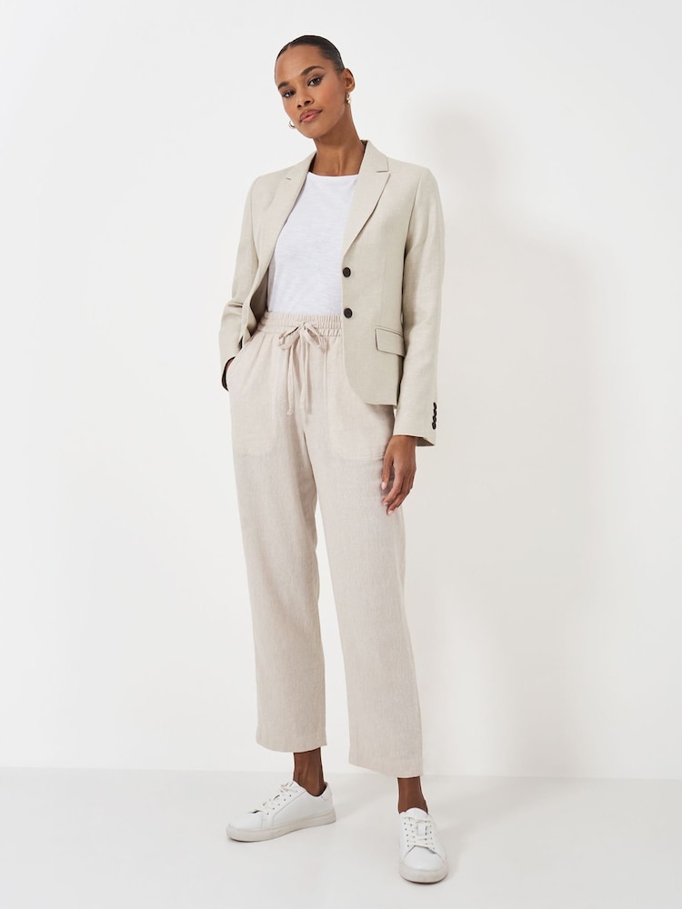 Crew Clothing Plain Linen Regular Blazer - Image 2 of 5