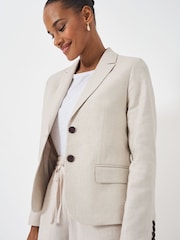 Crew Clothing Plain Linen Regular Blazer - Image 3 of 5