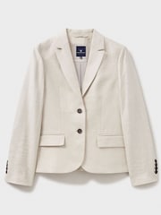 Crew Clothing Plain Linen Regular Blazer - Image 4 of 5
