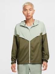 Nike Light green Light Windrunner Running Jacket - Image 1 of 8
