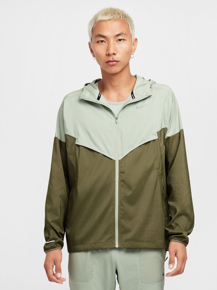 Nike Light green Light Windrunner Running Jacket - Image 1 of 8