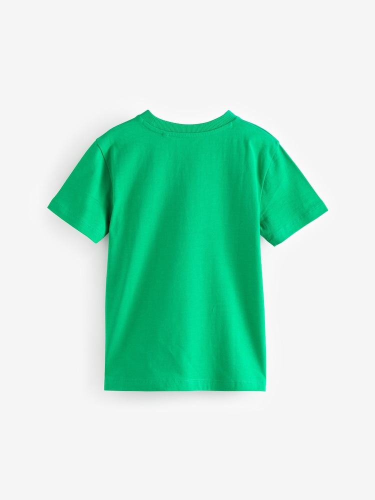 Green Short Sleeves Graphic T-Shirt (3-16yrs) - Image 2 of 4