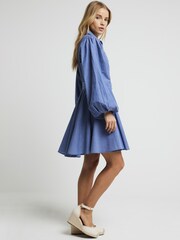 River Island Blue Stripe Batwing Shirt Mini Dress - Image 2 of 4