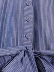 River Island Blue Stripe Batwing Shirt Mini Dress - Image 4 of 4