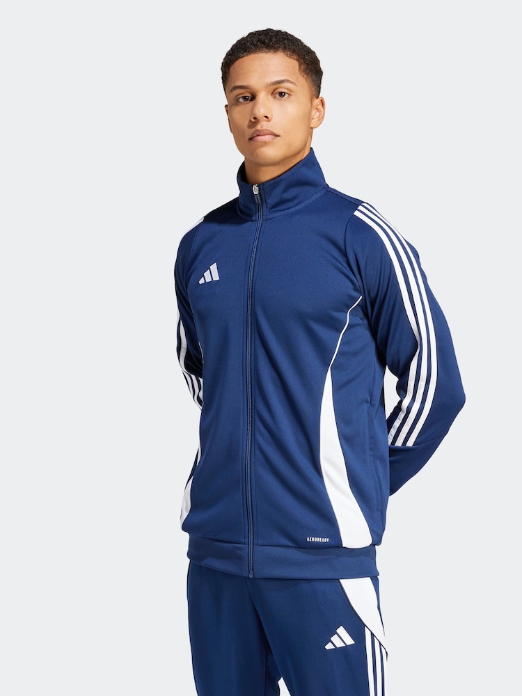 Mornarsko modra/bela - adidas zgornji del trenirke Tiro 24 Training - Slika 1 iz 10
