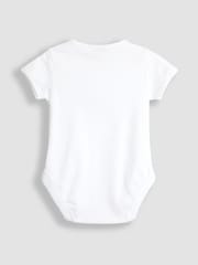 JoJo Maman Bébé White Born In 2025 Embroidered Body - Image 2 of 3