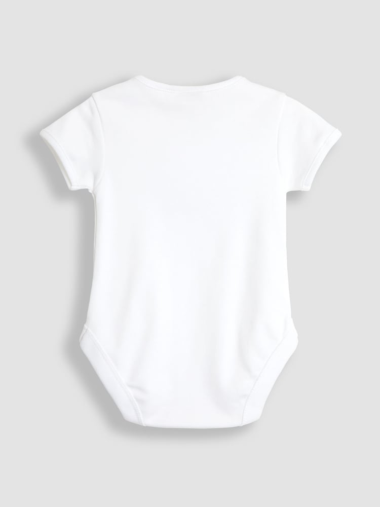 JoJo Maman Bébé White Born In 2025 Embroidered Body - Image 2 of 3