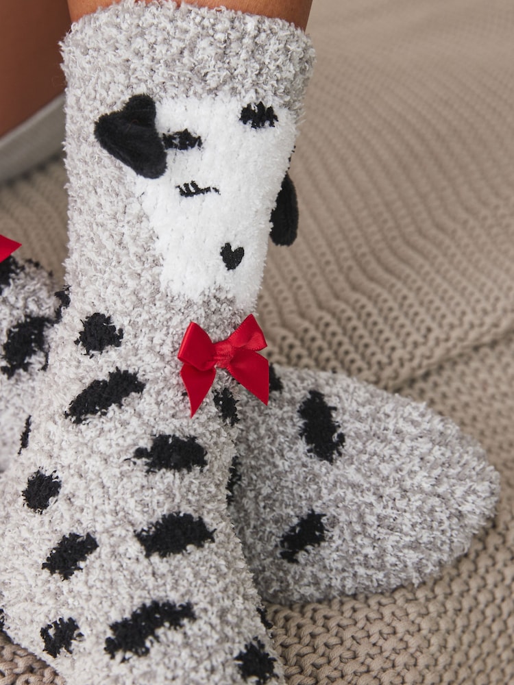 Dalmatian Christmas Cosy Socks In Box - Image 2 of 4 Dalmatian Christmas Cosy Socks In Box - Image 2 of 4