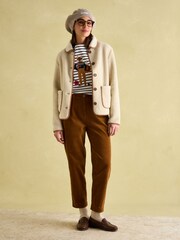 Joules Festive Harbour Multi/White Boat Neck Breton Top - Image 4 of 8