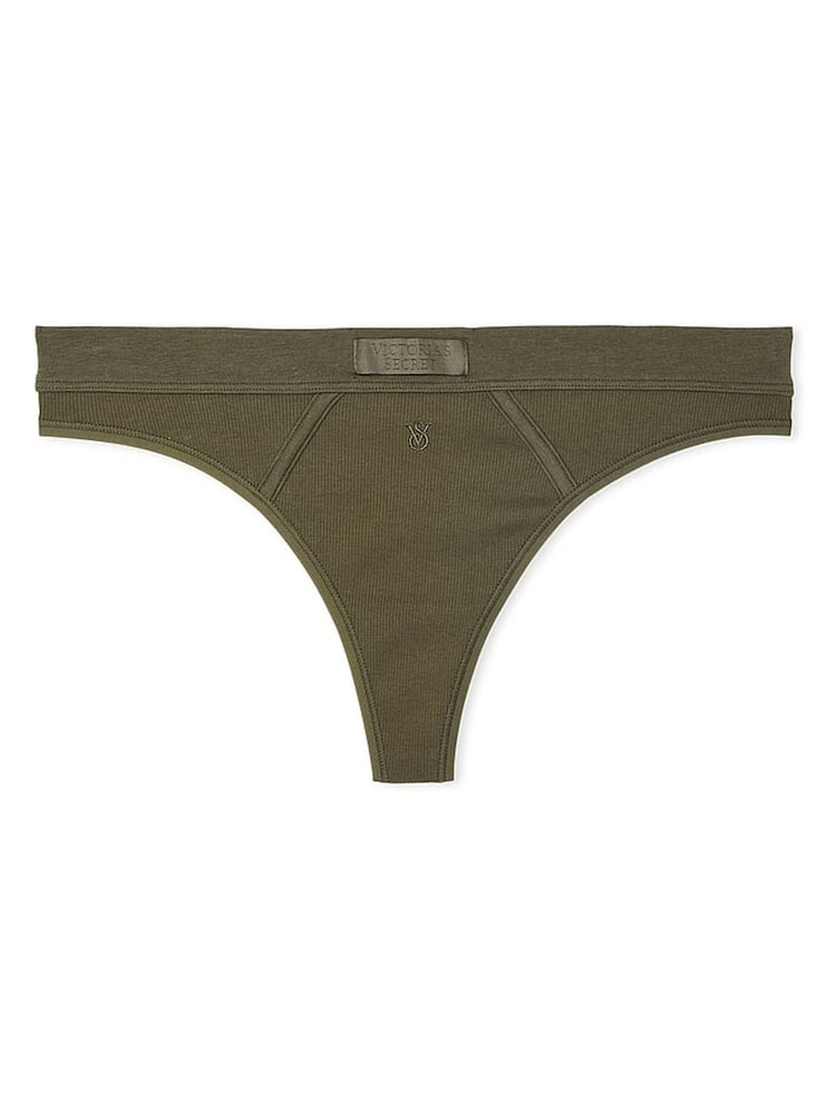 Victoria's Secret Casual Olive Green Thong Knickers - Image 3 of 3