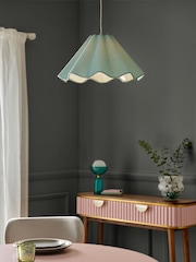 Clarke and Clarke Green Stripe Asra Easyfit Shade - Image 1 of 4