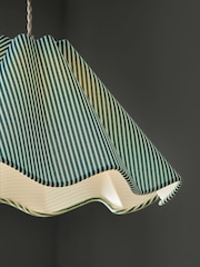 Clarke and Clarke Green Stripe Asra Easyfit Shade - Image 3 of 4