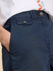 White Stuff Blue Hayley Organic Chino Shorts - Image 4 of 7